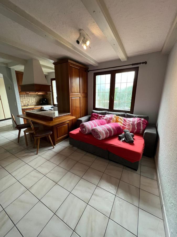 Tiny Apartment With Amazing View, Garden & Terras Schattdorf Dış mekan fotoğraf
